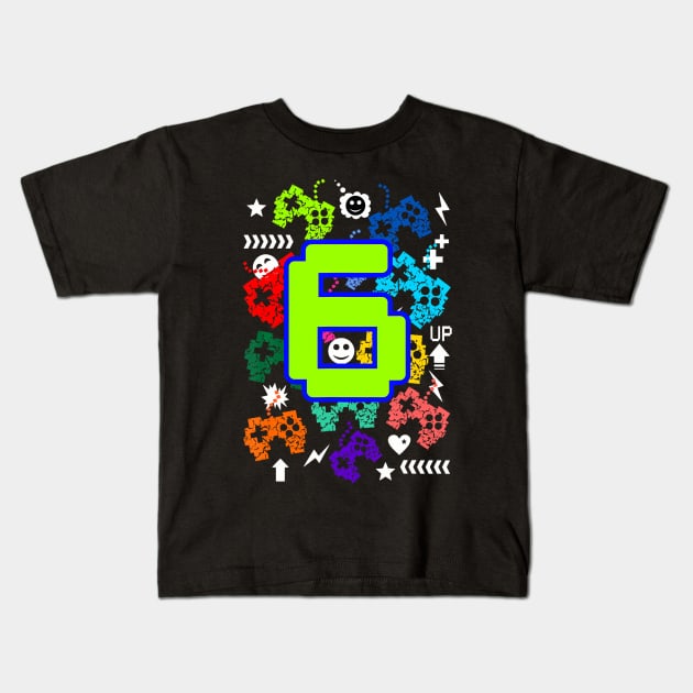 Kids 6Th Birthday Gamer For Toddler It'S My Birthday 6 Kids T-Shirt by MaciGalloway3